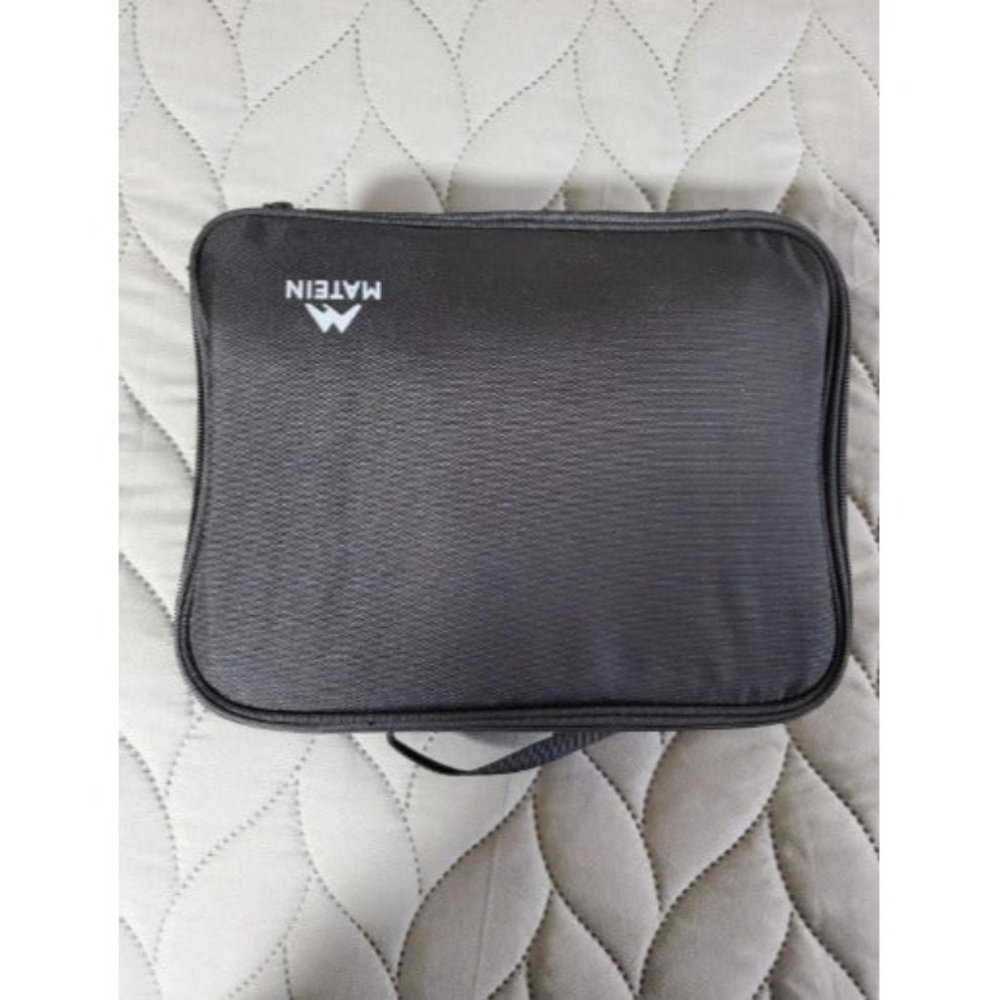 Electronics Organizer Travel Case | Water Resistant Cable Organizer Bag | Black